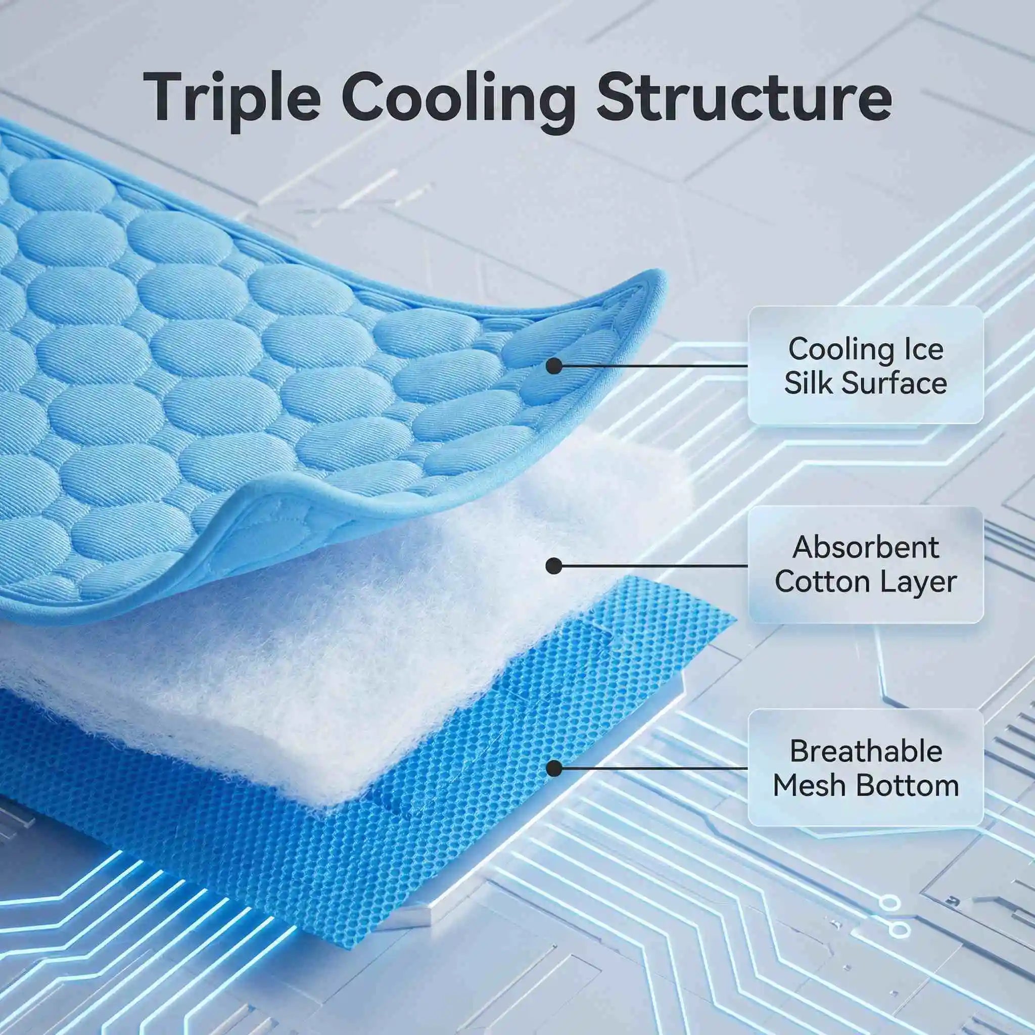Pet Summer Bed Dog Cooling Ice Mat Cat Cold Bed Extra for All Size Puppy Supplies Pet Accessories Cat Washable Sofa Blanket