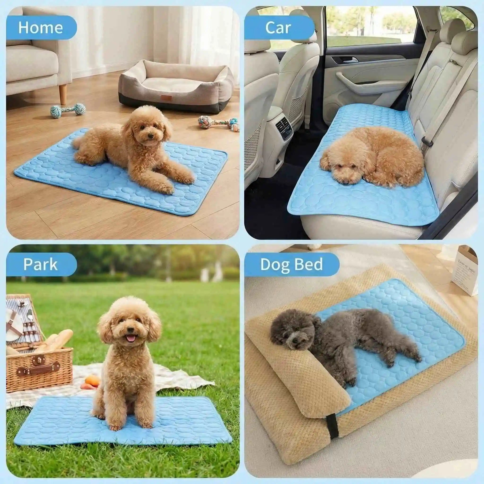 Pet Summer Bed Dog Cooling Ice Mat Cat Cold Bed Extra for All Size Puppy Supplies Pet Accessories Cat Washable Sofa Blanket