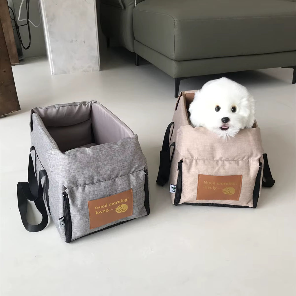 Dog Car Seat for Small Dog Center Console Seat Pet Booster Seat for Car Puppy Portable Dog Carrier for Cats Safety Travel Bag